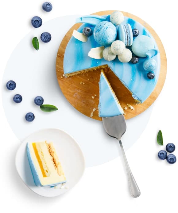 Sweets bakery cyan cake